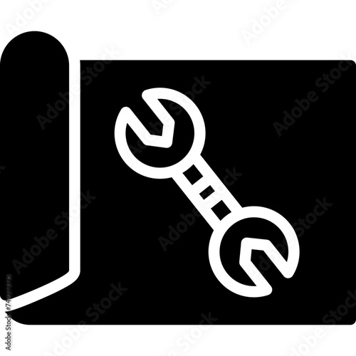 Planning Vector Glyph Icon