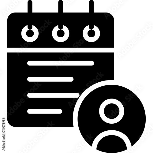 Notes Vector Glyph Icon