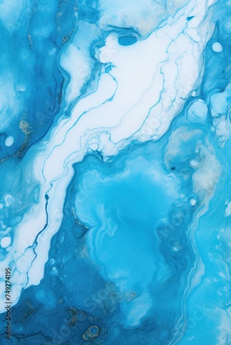 Cyan marble pattern that has the outlines of marble, in the style of luxurious, poured 