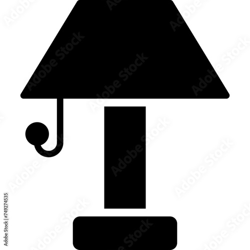 Lamp Vector Glyph Icon