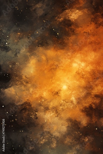 Gray nebula background with stars and sand © GalleryGlider