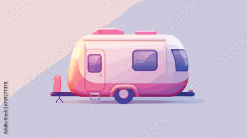 Caravan Icon In Trendy style