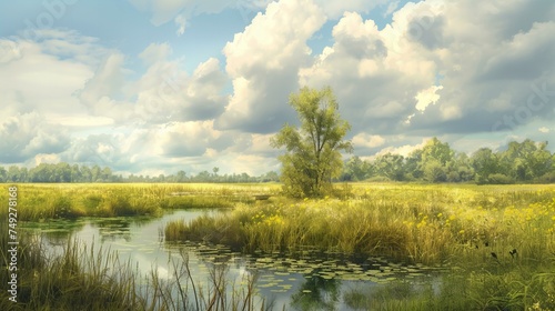 Summer day at the fen photo