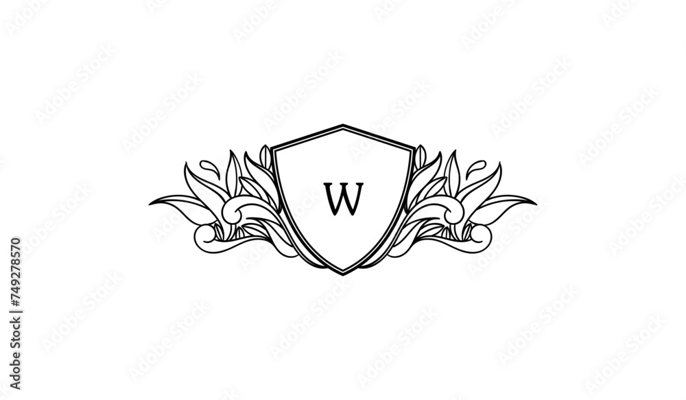 Royal Heraldic Shield Alphabetical Logo Royal Heraldic Shield Alphabetical Logo