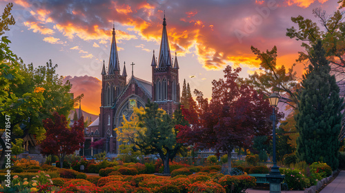 Salt Lake City, Utah. Cathedral of Madeleine. Salt Lake photo