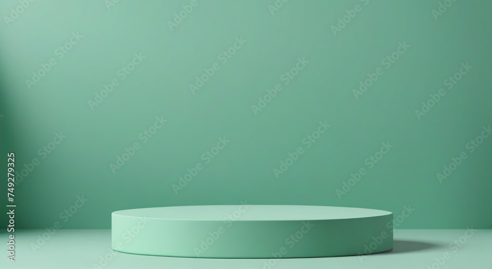 Sleek Beige Podium for Product Display
