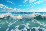 Dynamic wave of sea water 3d,uhd,32k --ar 3:2 --style raw Job ID: d05addbe-32f9-43d6-a7d1-0c1ec246e03b