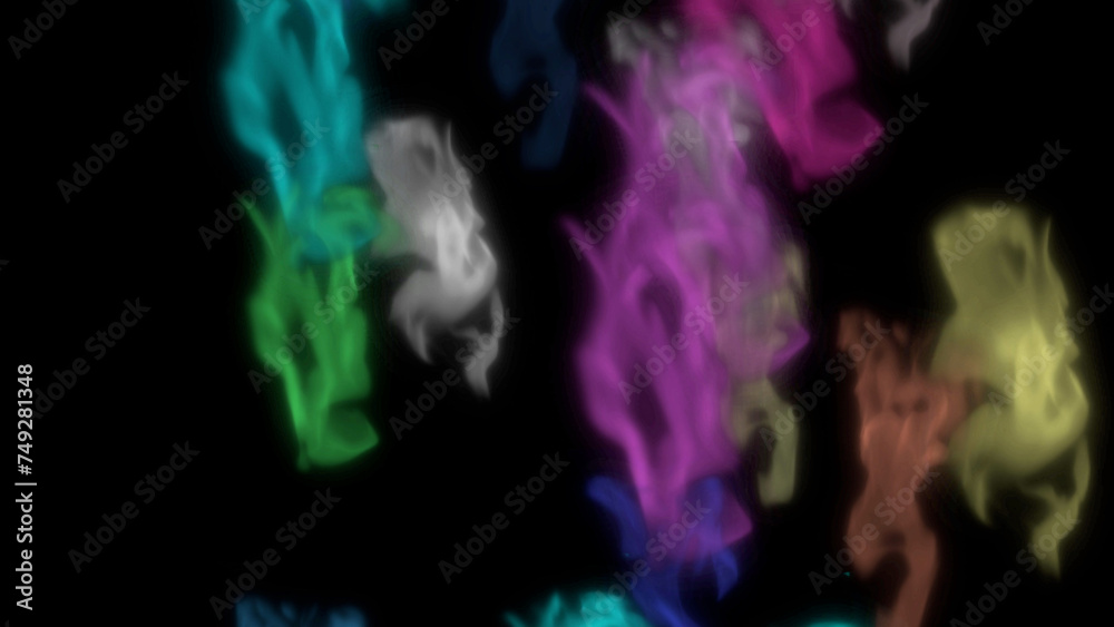 smoke on black background smoke on black background