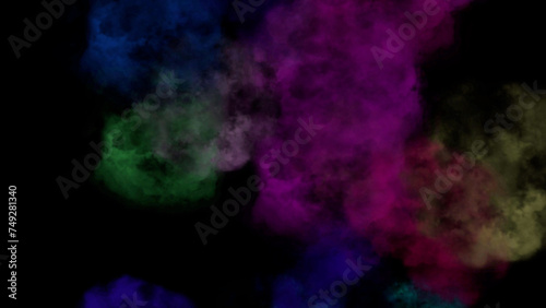 colorful smoke