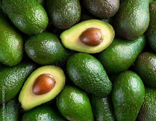 Avocado Hintergrund Draufsicht