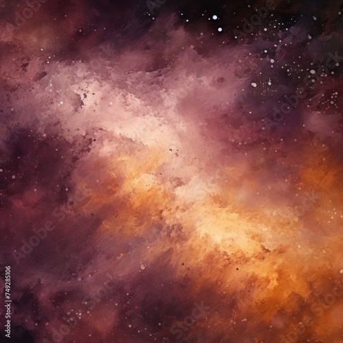 Mauve nebula background with stars and sand © GalleryGlider