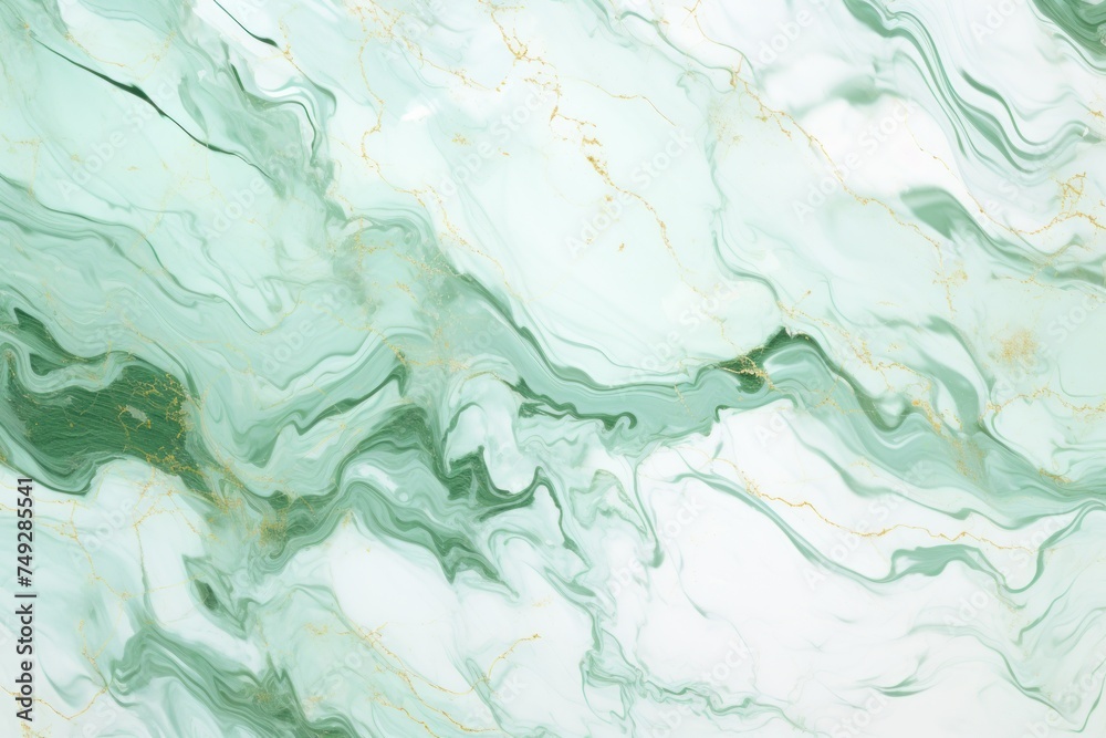 Mint marble pattern that has the outlines of marble, in the style of luxurious, poured 