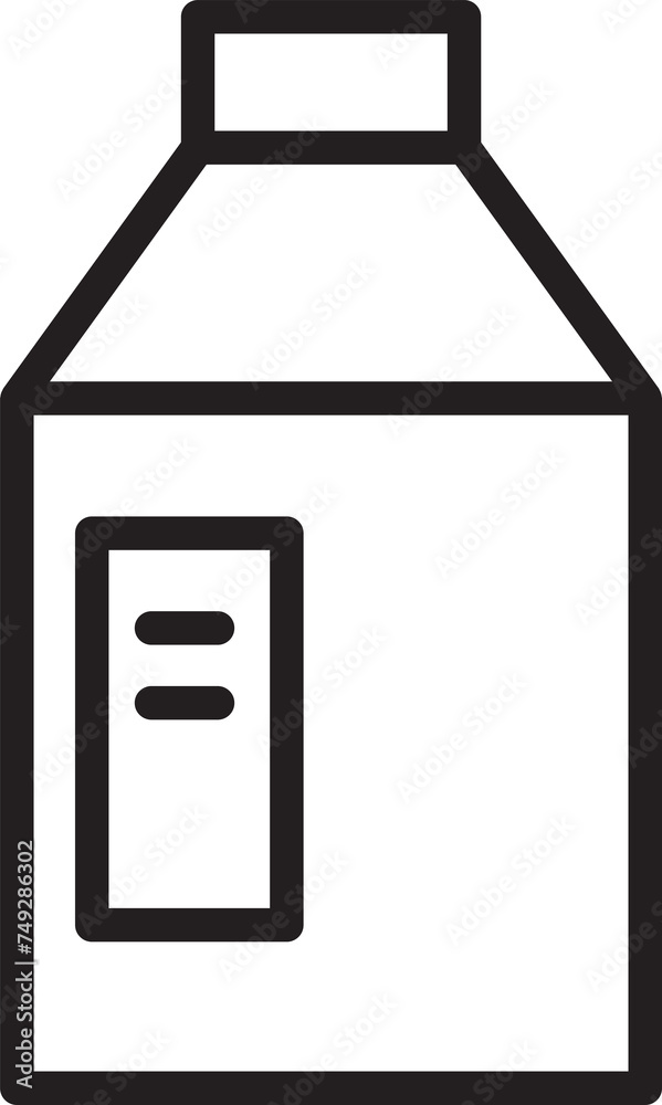 Bottle Line Icon Bottle Line Icon