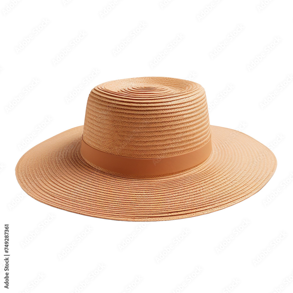 Sun hat isolated on transparent background Sun hat isolated on transparent background
