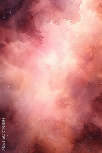 Pink nebula background with stars and sand © GalleryGlider