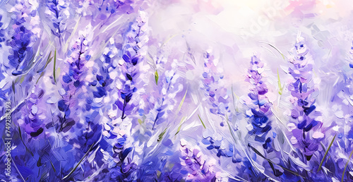 watercolor illustration of lavender flowers isolated on a white background.