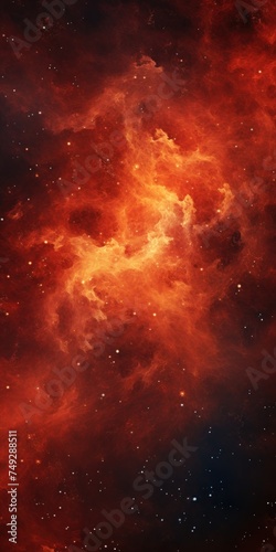 Red nebula background with stars and sand © GalleryGlider