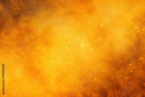 Yellow nebula background with stars and sand