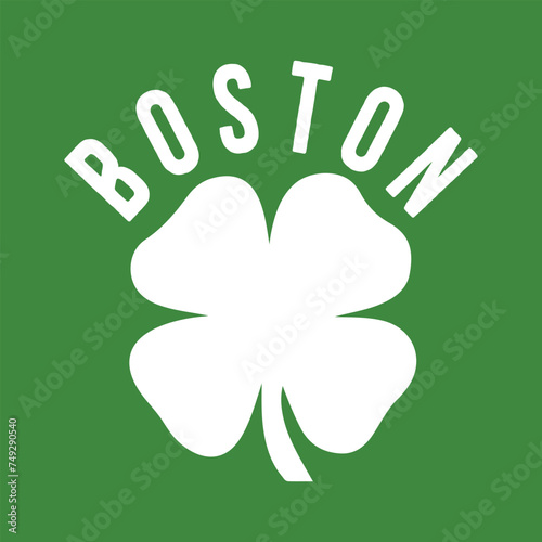 St Patricks Day Shamrock Massachusetts Boston Irish Green T-Shirt