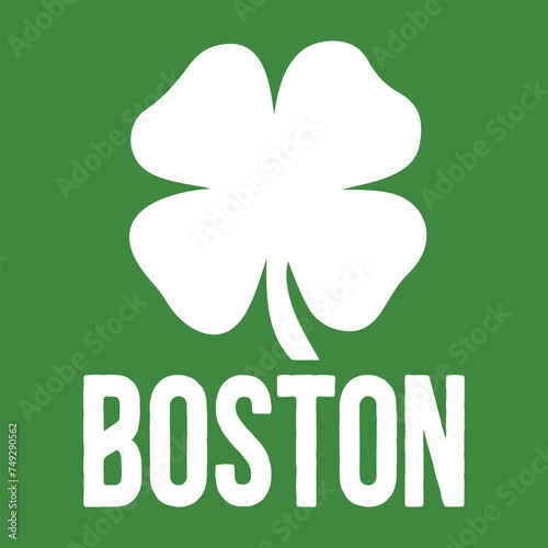 St Patricks Day Shamrock Massachusetts Boston Irish Green T-Shirt