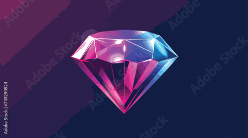Diamond icon illustration isolated vector sign symbol © Aina
