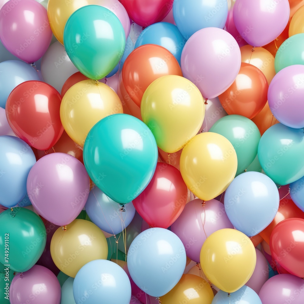 festive background of many colorful balloons festive background of many colorful balloons
