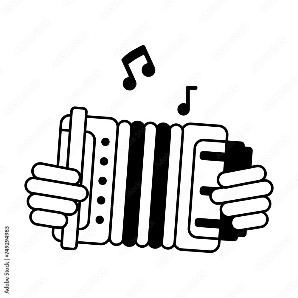 Get this glyph icon of button accordion Get this glyph icon of button accordion