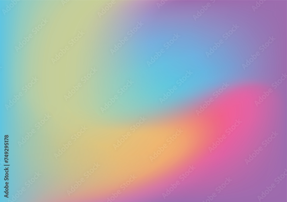 Abstract blur background, rainbow gradient vector illustration template for banner,website,poster