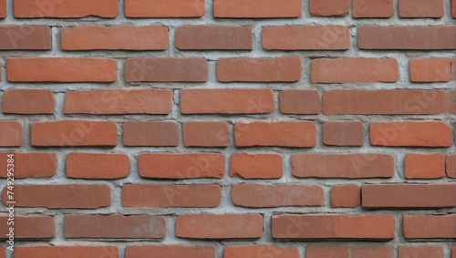 Red Brick Wall Texture for Architectural Renders. AI Generated