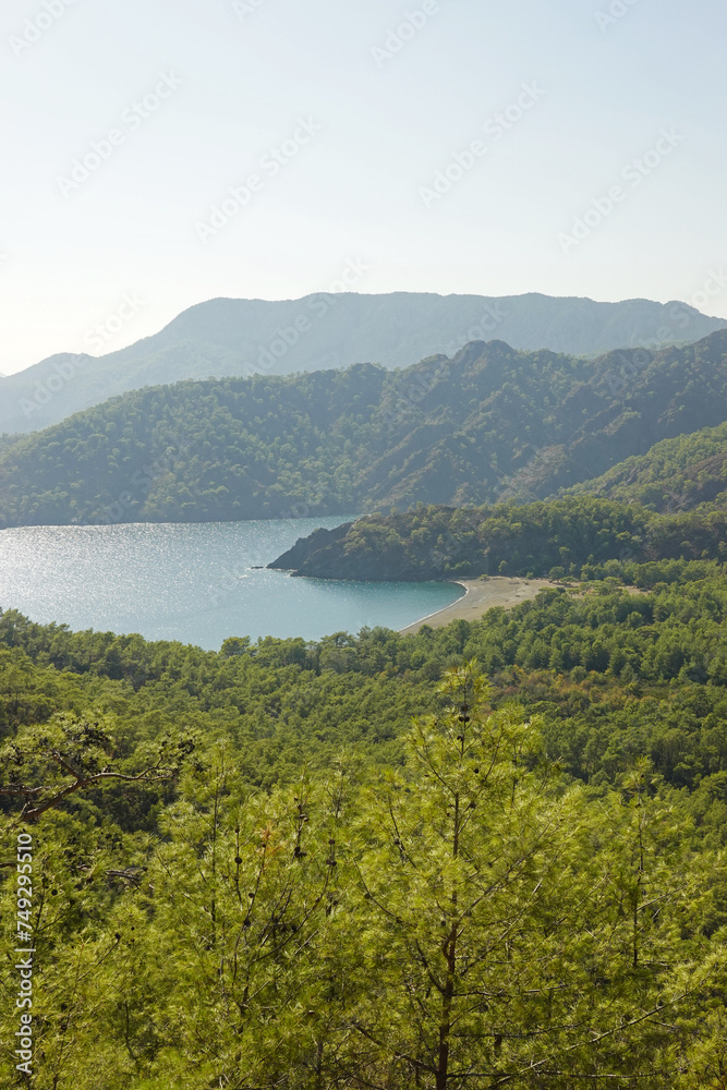 Maden Koyu beach at the Lycian way between Tekirowa and Kemer, Turkey