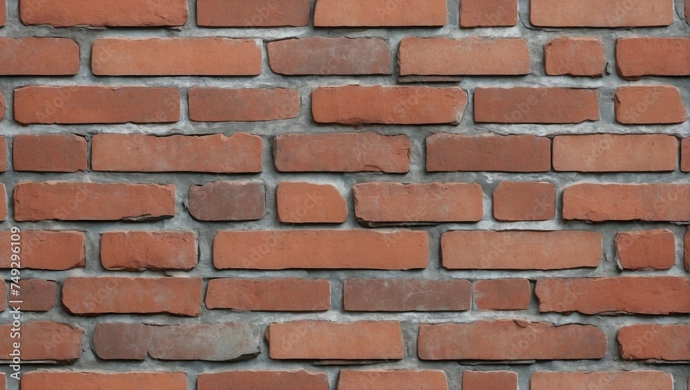 Textured Red Brick Wall Pattern Background. AI Generated Textured Red Brick Wall Pattern Background. AI Generated