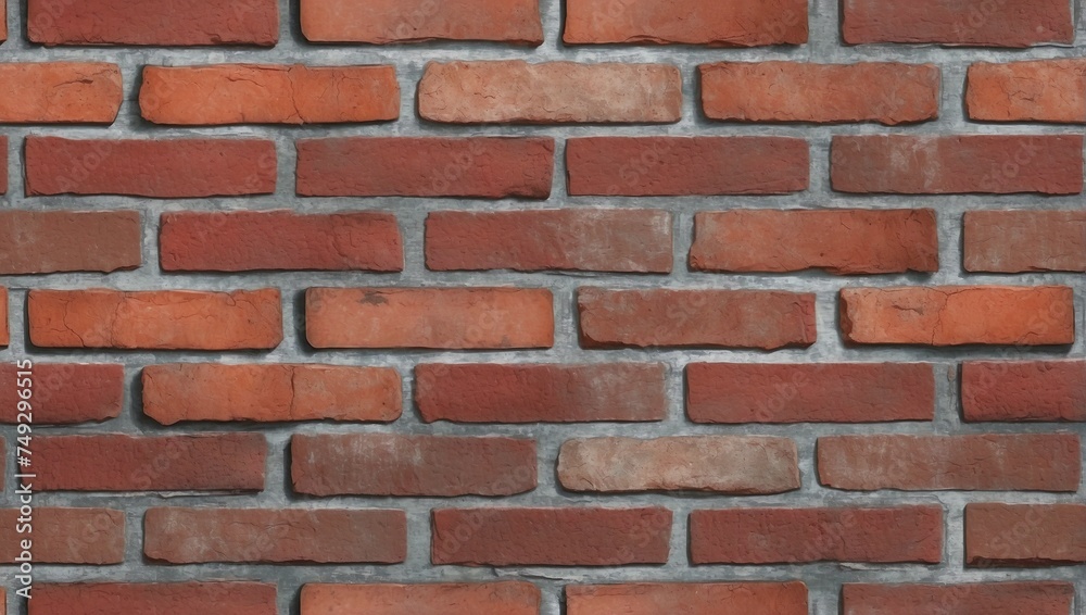 Old World Brown Brick Wall Backdrop. AI Generated