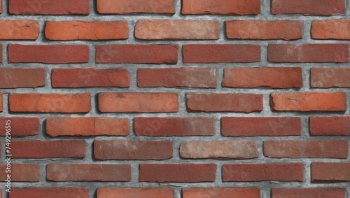 Old World Brown Brick Wall Backdrop. AI Generated
