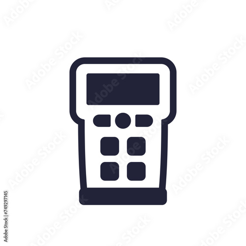 gas detector icon, pictogram on white