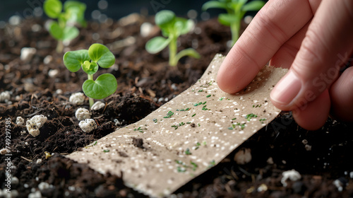 Planting Eco-Friendly Seed Paper for Sustainable Growth