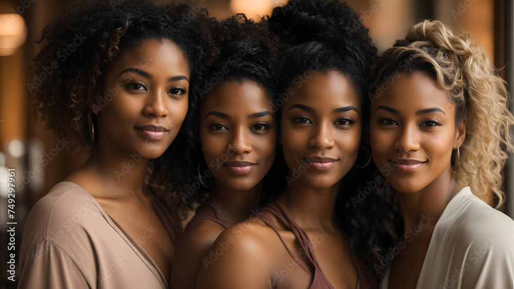 Diverse Women Embracing on Beach,Sunset Hug Inclusive Women's Bond on Beach Diverse Women Embracing on Beach,Sunset Hug Inclusive Women's Bond on Beach