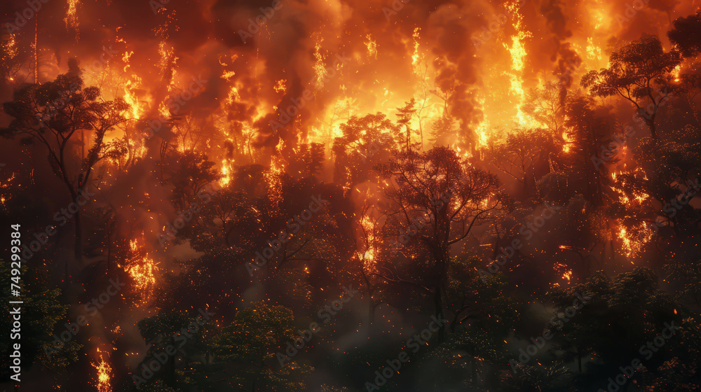 Fire Apocalypse: Scary Moments of Forest Fires. 