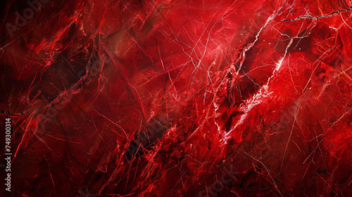 Marble pattern background material with a luxurious atmosphere of red, black and gold. Generative ai