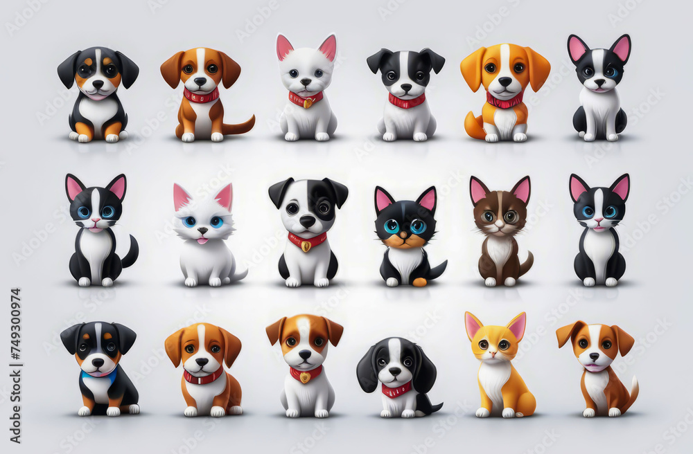 Online favorites: Dogs and Cats icons for Shop. 