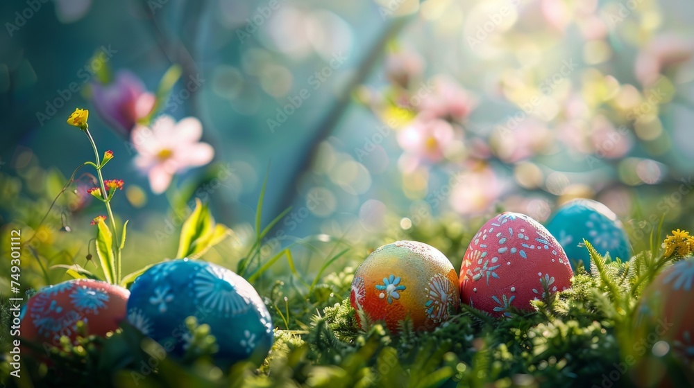 Easter Eggs Background Easter Eggs Background