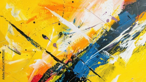 abstract background yellow splash