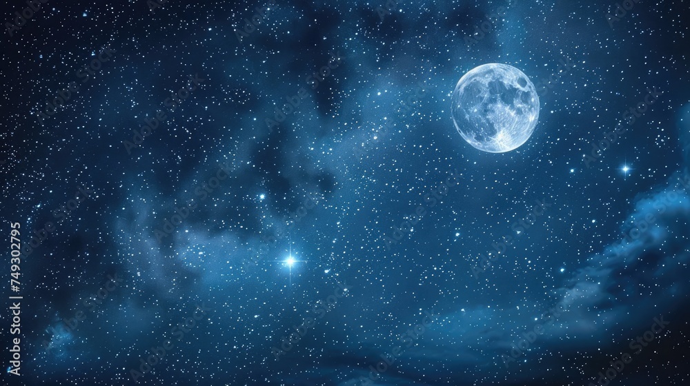 Obraz premium Lunar glow night