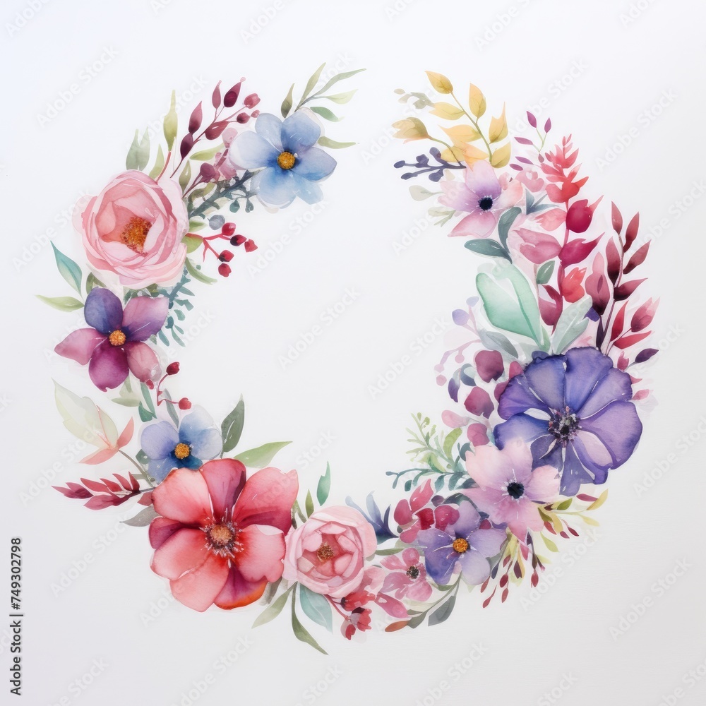 Watercolor Flowers Design Watercolor Flowers Design