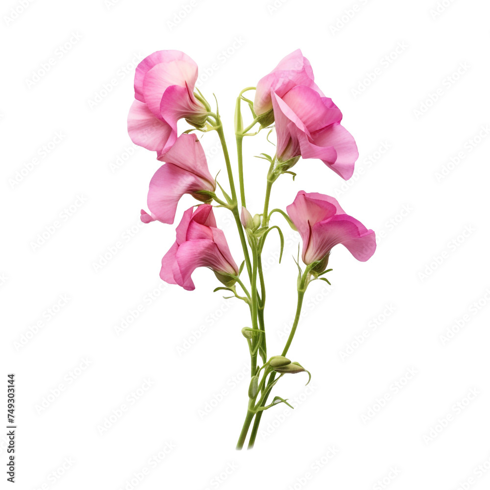 Sweet Pea isolated on transparent background Sweet Pea isolated on transparent background