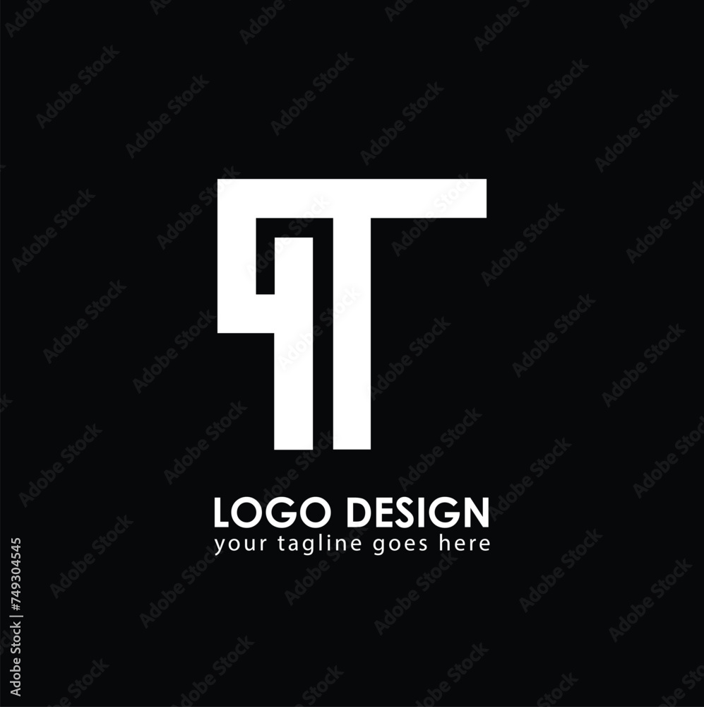 QT QT Logo Design, Creative Minimal Letter QT QT Monogram QT QT Logo Design, Creative Minimal Letter QT QT Monogram