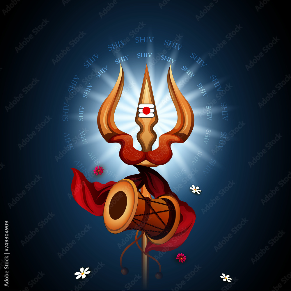 Φωτογραφία Maha Shivratri, a Hindu festival celebrated of Shiva Lord Hindi text