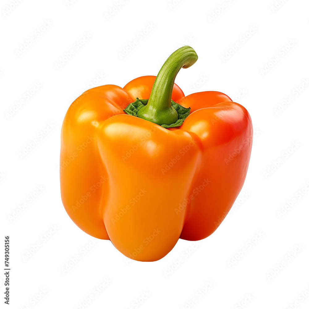 Sweet pepper isolated on transparent background Sweet pepper isolated on transparent background
