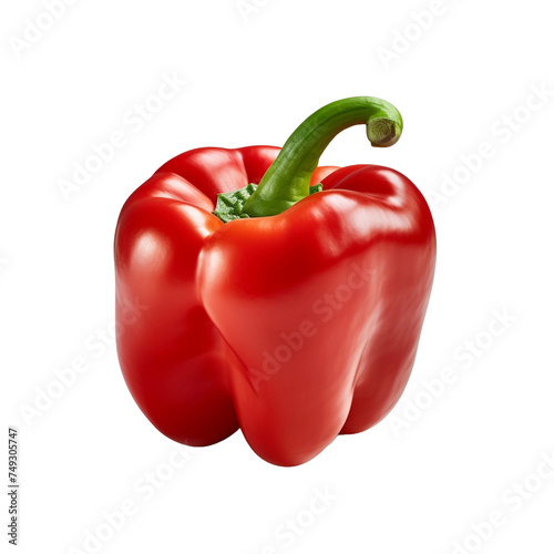 Sweet pepper isolated on transparent background