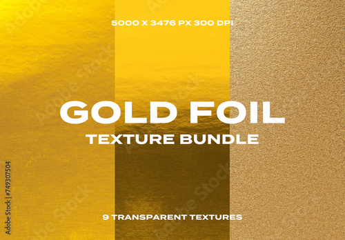 Gold Foil Metal Steel Overlay Texture Pack Bundle Effect Surface