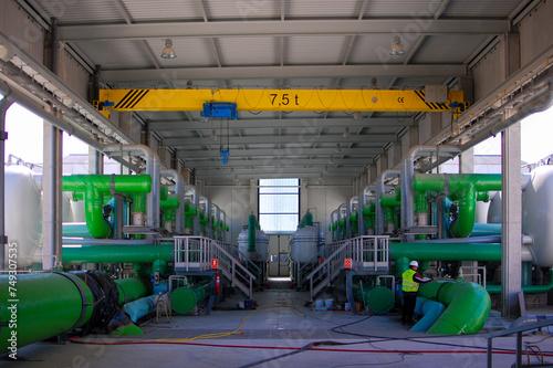 Desalination sand pretreatment to remove solids and cartridge filters © Gonzalo